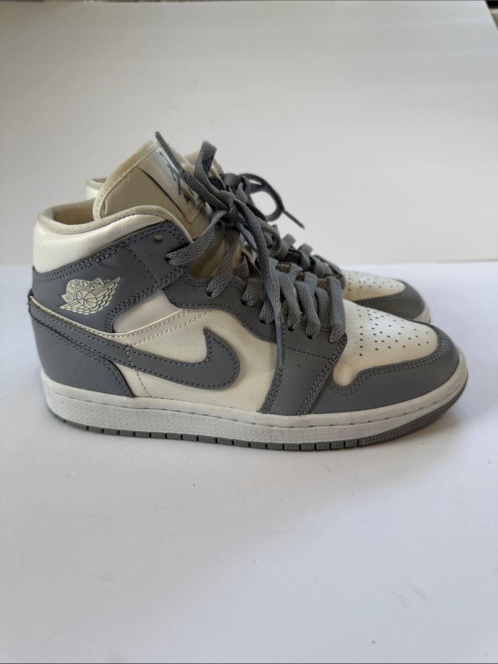 Jordan women’s High-Top Sneakers - Gray and White